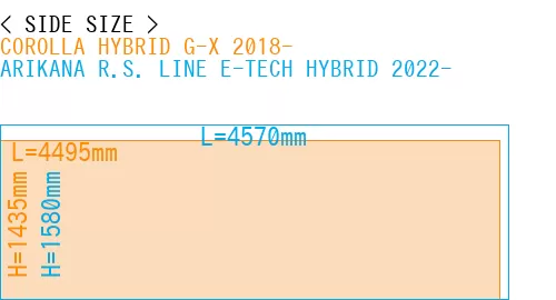 #COROLLA HYBRID G-X 2018- + ARIKANA R.S. LINE E-TECH HYBRID 2022-